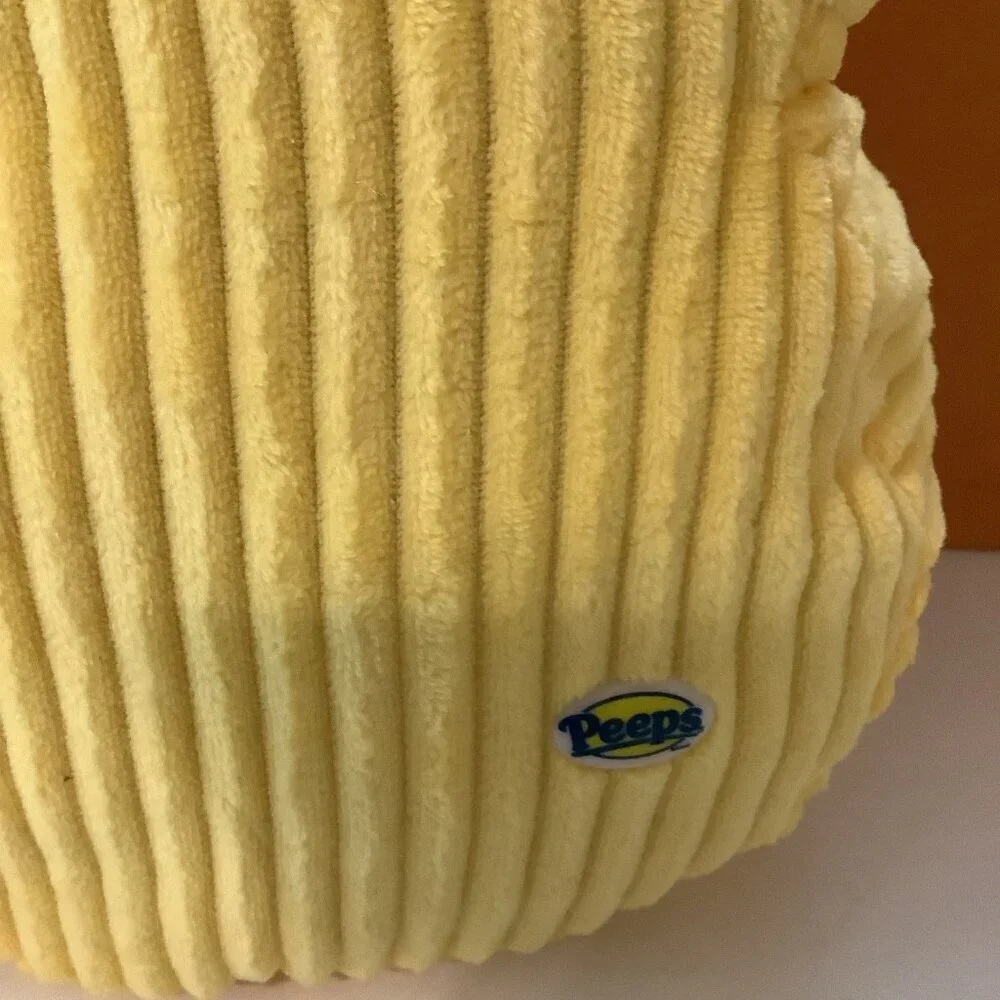 PEEPS Brand Giant Ribbed Soft Plushie Yellow Peeps 16 Inches. New With Tags